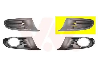 Lüftungsgitter, Stoßfänger vorne links VAN WEZEL 5863591