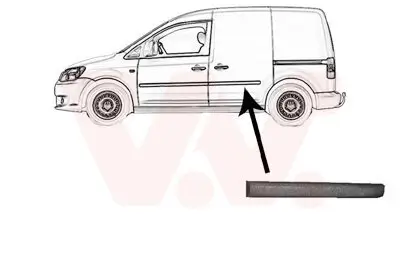 Zier-/Schutzleiste, Tür VAN WEZEL 5867405 Bild Zier-/Schutzleiste, Tür VAN WEZEL 5867405