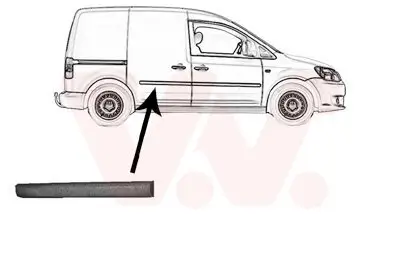 Zier-/Schutzleiste, Tür VAN WEZEL 5867406 Bild Zier-/Schutzleiste, Tür VAN WEZEL 5867406