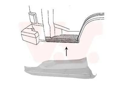 Einstiegsblech VAN WEZEL 5870101 Bild Einstiegsblech VAN WEZEL 5870101