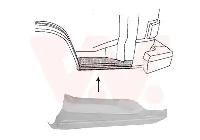 Einstiegsblech VAN WEZEL 5870102 Bild Einstiegsblech VAN WEZEL 5870102