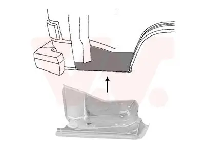 Einstiegsblech VAN WEZEL 5870103 Bild Einstiegsblech VAN WEZEL 5870103