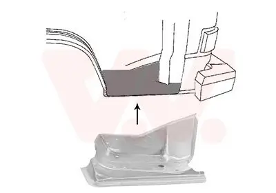 Einstiegsblech VAN WEZEL 5870104 Bild Einstiegsblech VAN WEZEL 5870104