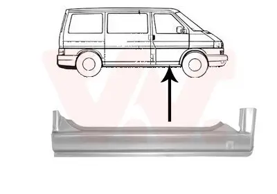 Einstiegsblech vorne rechts VAN WEZEL 5874102