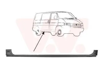 Einstiegsblech außen seitlicher Einbau Schiebetür VAN WEZEL 5874120 Bild Einstiegsblech außen seitlicher Einbau Schiebetür VAN WEZEL 5874120