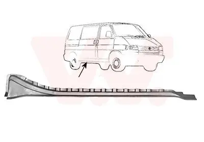 Einstiegsblech rechts innen Schiebetür VAN WEZEL 5874124