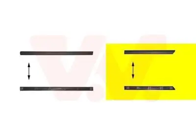 Zier-/Schutzleiste, Tür VAN WEZEL 5880425 Bild Zier-/Schutzleiste, Tür VAN WEZEL 5880425