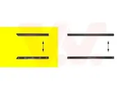 Zier-/Schutzleiste, Tür hinten rechts VAN WEZEL 5880426