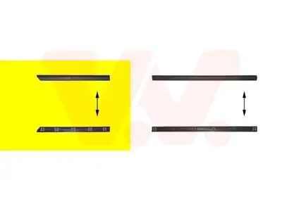 Zier-/Schutzleiste, Tür hinten rechts VAN WEZEL 5880426 Bild Zier-/Schutzleiste, Tür hinten rechts VAN WEZEL 5880426