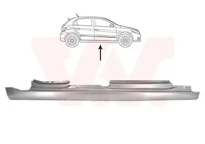 Einstiegsblech rechts VAN WEZEL 5886104