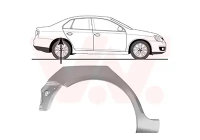 Seitenwand hinten rechts VAN WEZEL 5886148