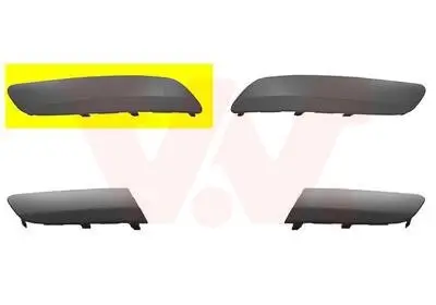 Zier-/Schutzleiste, Stoßfänger vorne rechts VAN WEZEL 5886582
