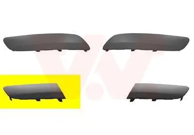 Zier-/Schutzleiste, Stoßfänger vorne rechts VAN WEZEL 5886584