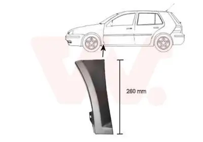 Kotflügel vorne links unten VAN WEZEL 5888155