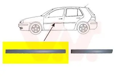 Zier-/Schutzleiste, Tür vorne links VAN WEZEL 5888403