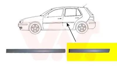 Zier-/Schutzleiste, Tür VAN WEZEL 5888405 Bild Zier-/Schutzleiste, Tür VAN WEZEL 5888405