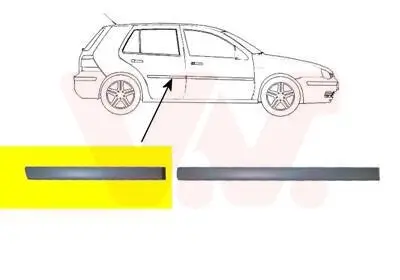 Zier-/Schutzleiste, Tür VAN WEZEL 5888406