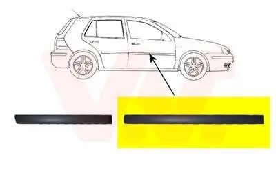 Zier-/Schutzleiste, Tür VAN WEZEL 5888424