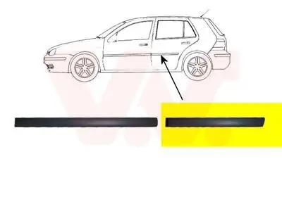 Zier-/Schutzleiste, Tür hinten links VAN WEZEL 5888425 Bild Zier-/Schutzleiste, Tür hinten links VAN WEZEL 5888425