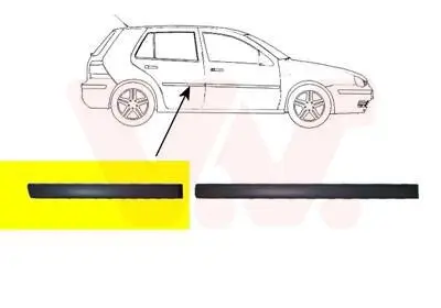 Zier-/Schutzleiste, Tür VAN WEZEL 5888426 Bild Zier-/Schutzleiste, Tür VAN WEZEL 5888426