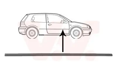 Zier-/Schutzleiste, Tür vorne rechts VAN WEZEL 5888428 Bild Zier-/Schutzleiste, Tür vorne rechts VAN WEZEL 5888428
