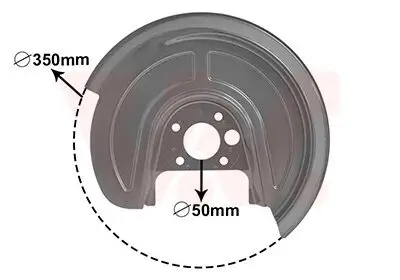 Spritzblech, Bremsscheibe Hinterachse links VAN WEZEL 5892373 Bild Spritzblech, Bremsscheibe Hinterachse links VAN WEZEL 5892373