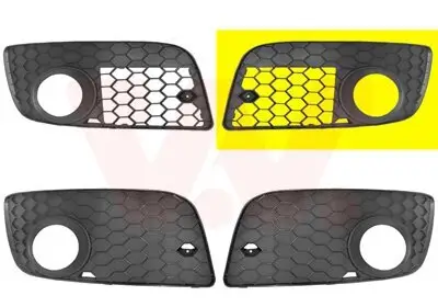 Lüftungsgitter, Stoßfänger vorne links VAN WEZEL 5893591