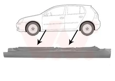 Einstiegsblech links VAN WEZEL 5894103