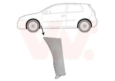 Kotflügel vorne links unten VAN WEZEL 5894155 Bild Kotflügel vorne links unten VAN WEZEL 5894155