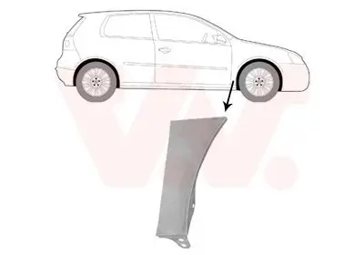 Kotflügel vorne rechts unten VAN WEZEL 5894156