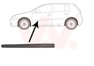 Zier-/Schutzleiste, Tür vorne links VAN WEZEL 5894403
