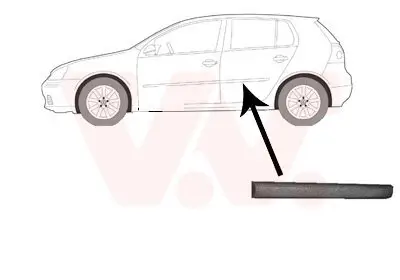 Zier-/Schutzleiste, Tür hinten links VAN WEZEL 5894405 Bild Zier-/Schutzleiste, Tür hinten links VAN WEZEL 5894405