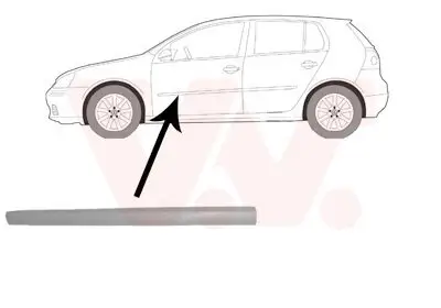 Zier-/Schutzleiste, Tür vorne links VAN WEZEL 5894423 Bild Zier-/Schutzleiste, Tür vorne links VAN WEZEL 5894423