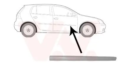 Zier-/Schutzleiste, Tür vorne rechts VAN WEZEL 5894424 Bild Zier-/Schutzleiste, Tür vorne rechts VAN WEZEL 5894424