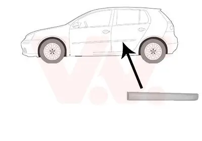 Zier-/Schutzleiste, Tür hinten links VAN WEZEL 5894425 Bild Zier-/Schutzleiste, Tür hinten links VAN WEZEL 5894425