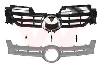 Kühlergitter VAN WEZEL 5894510 Bild Kühlergitter VAN WEZEL 5894510
