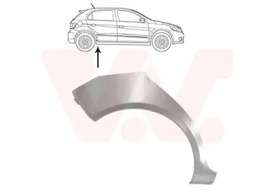 Seitenwand hinten rechts VAN WEZEL 5895148