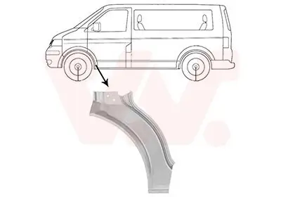 Kotflügel vorne links innen VAN WEZEL 5896155