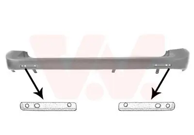 Stoßfänger hinten VAN WEZEL 5897544