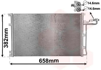 Kondensator, Klimaanlage VAN WEZEL 59005139 Bild Kondensator, Klimaanlage VAN WEZEL 59005139