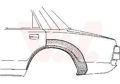 Seitenwand hinten links VAN WEZEL 5905147