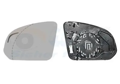 Spiegelglas, Außenspiegel links VAN WEZEL 5917831 Bild Spiegelglas, Außenspiegel links VAN WEZEL 5917831