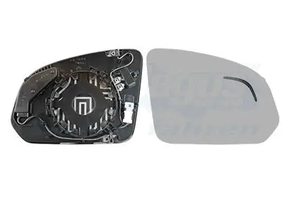 Spiegelglas, Außenspiegel rechts VAN WEZEL 5917834