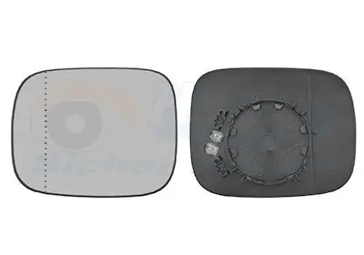 Spiegelglas, Außenspiegel links VAN WEZEL 5938835 Bild Spiegelglas, Außenspiegel links VAN WEZEL 5938835