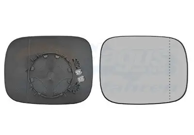 Spiegelglas, Außenspiegel rechts VAN WEZEL 5938836