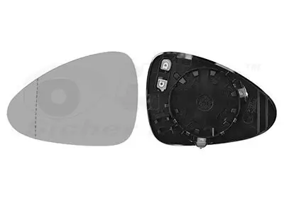 Spiegelglas, Außenspiegel links VAN WEZEL 7406837