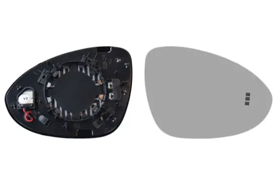 Spiegelglas, Außenspiegel rechts VAN WEZEL 7415836 Bild Spiegelglas, Außenspiegel rechts VAN WEZEL 7415836