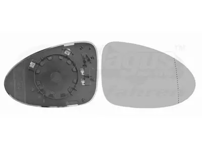 Spiegelglas, Außenspiegel rechts VAN WEZEL 7421838