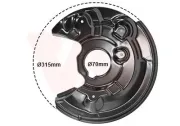 Spritzblech, Bremsscheibe Hinterachse rechts VAN WEZEL 7606378