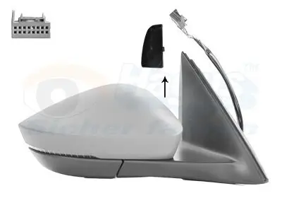 Außenspiegel rechts VAN WEZEL 7611828 Bild Außenspiegel rechts VAN WEZEL 7611828